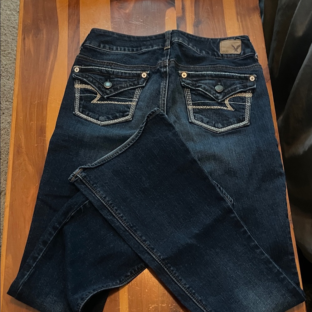 American Eagle Outfitters Dark Blue Boot Cut Jeans